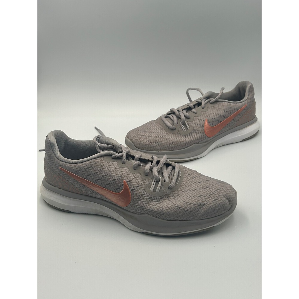 Nike FS Lite Run 4 Grey Rose Gold Running Shoes 917722-004 Womens 8.5